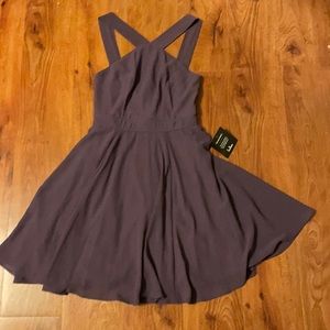 Lulus purple fit and flare